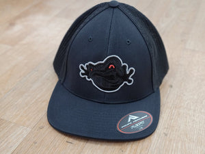 Angry Frog Black Grey Hat