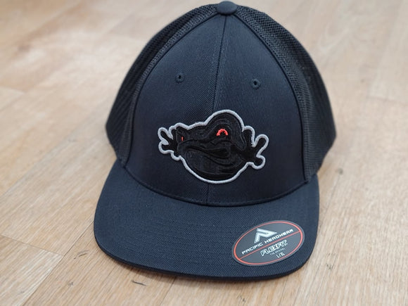 Angry Frog Black Grey Hat