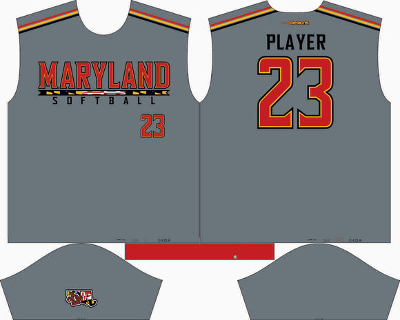 Maryland Charcoal Fullsub Jersey
