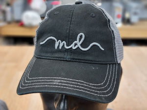 MD Cursive Adjustable Hat